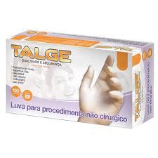 LUVA VINIL MEDIA SEM PÓ C/100UN TALGE