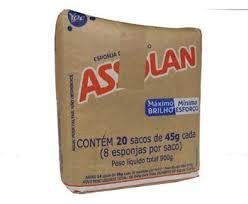 ESPONJA DE ACO ASSOLAN 8X60GR PCT 20 UNIDADE