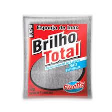 ESPONJA DE AÇO INOX BRILHO TOTAL 10GR UNITÁRIA