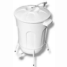 LIXEIRA C/ PEDAL SUP. AÇO BRANCA 10LT JAGUAR