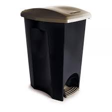 LIXEIRA PLASTICA C/ PEDAL 30LT ECOBLACK PLASÚTIL