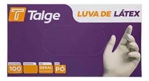 LUVA LATEX PEQUENA C/ PÓ C/100UN TALGE