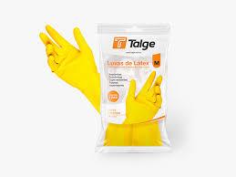 LUVA BORRACHA MEDIA AMARELA TALGE