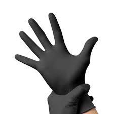 LUVA NITRILICA MEDIA PRETA SEM PÓ C/100UN TALGE