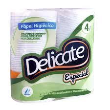 PAPEL HIG. DELICATE F.SIMPLES  30M C/4 ROLOS