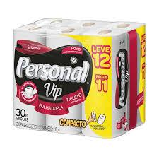 PAPEL HIG. PERSONAL VIP F.D. 30M C/12 ROLOS (L12P11)