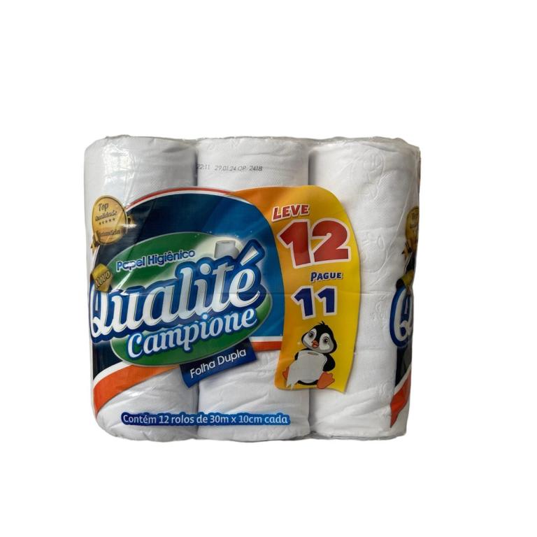 PAPEL HIG. QUALITE F.DUPLA 30M C/12 ROLOS (L12P11)