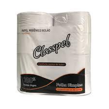 PAPEL HIG. ROLAO 100% CELULOSE F.S. C/8UN 10CMX300M CLASSPEL