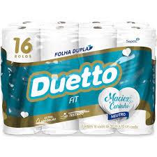 PAPEL HIG. DUETTO FIT F.D. 30M C/16 ROLOS