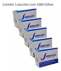 PAPEL INTERFOLHA 100% CEL. 18,5X21CM 2DB F.D. 5X1.000FL SERRA AZUL