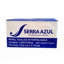 PAPEL INTERFOLHA 100% CEL. 18,5X21CM 2DB F.D. C/1.000FL SERRA AZUL