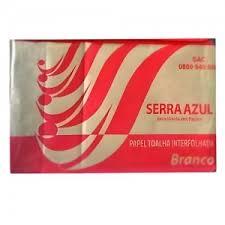 PAPEL INTERFOLHA BRANCO 18,5X21CM 2DB F.S. C/1.000FL SERRA AZUL