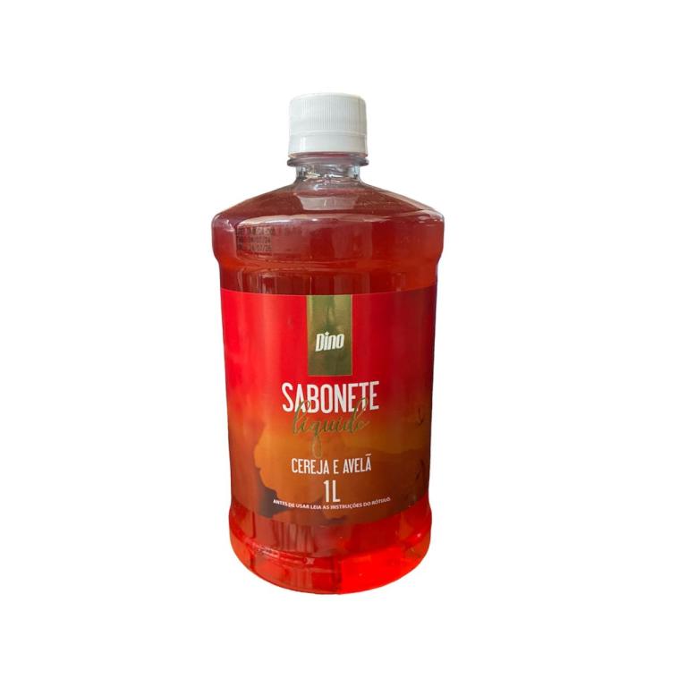 SABONETE LIQUIDO CEREJA E AVELÃ 1LT DINO