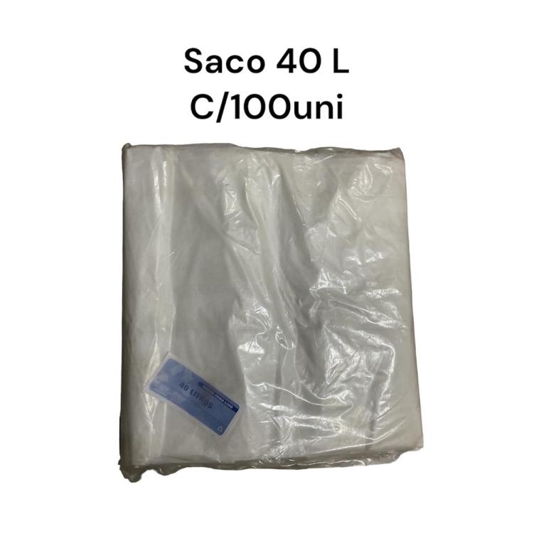 SACO LEITOSO P/ LIXO 40LT C/100UN