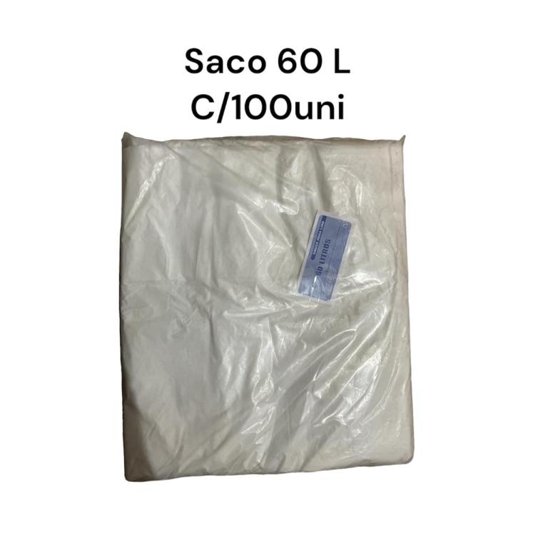 SACO LEITOSO P/ LIXO 60LT C/100UN