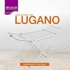 VARAL DE CHAO C/ ABAS LUGANO AÇO BRANCA
