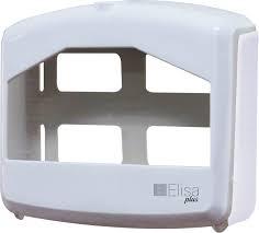 DISPENSER P/ FORRO DE ASSENTO SANITARIO BRANCO/CRISTAL ELISA PLUS