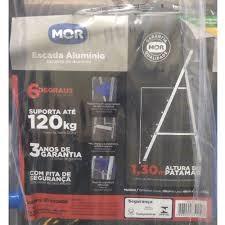 ESCADA DE ALUMINIO 5 DEGRAUS MOR