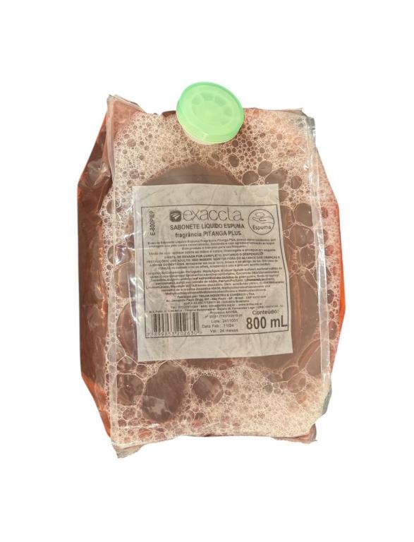 REFIL SABONETE ESPUMA PITANGA 800ML EXACCTA
