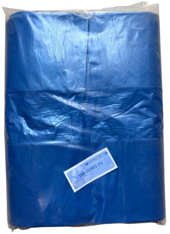 SACO AZUL P/ LIXO 100LT P-5 C/100UN