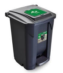 LIXEIRA PLASTICA C/ PEDAL E RODA 60LT PRETA ARQPLAST