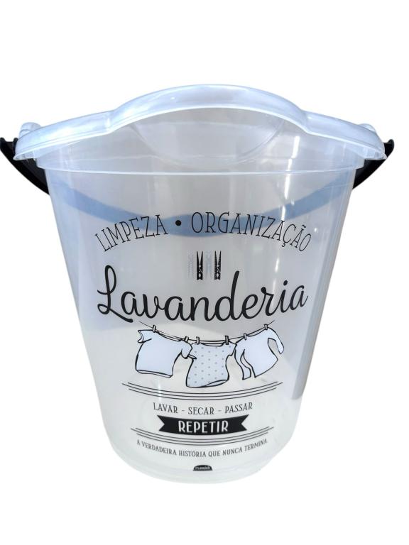 BALDE PLASTICO DECORADO 8LT ALÇA PLAST ARQPLAST