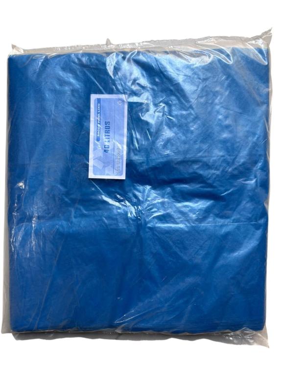 SACO AZUL P/ LIXO 40LT C/100UN