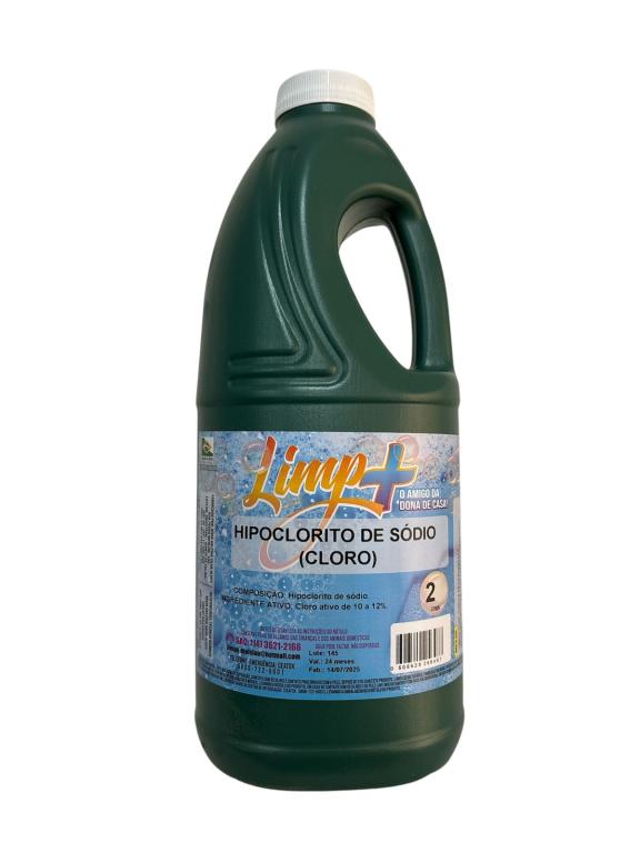 HIPOCLORITO DE SÓDIO ( CLORO ) 2LT LIMP+