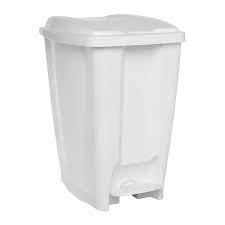 LIXEIRA PLASTICA C/ PEDAL 40LT BRANCA JAGUAR