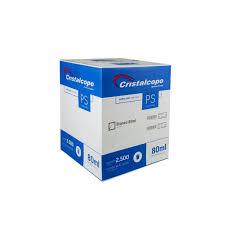 COPO PLASTICO CRISTALCOPO PS 80ML TR CX C/2.500UN