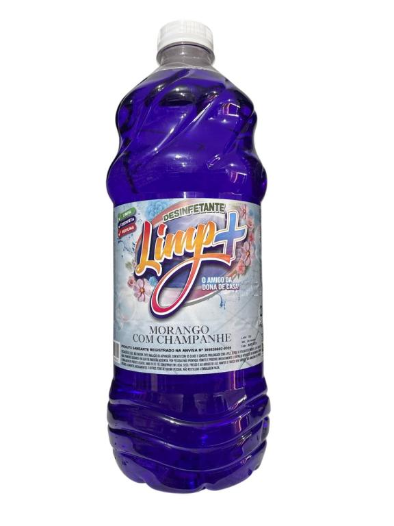 DESINFETANTE MORANGO COM CHAMPANHE 2LT LIMP+