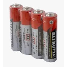 PILHA COMUM AA C/4UN ALFACELL