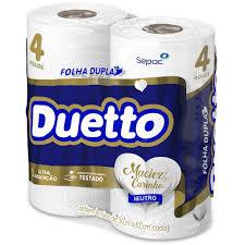 PAPEL HIG. DUETTO F.D. 30M C/4 ROLOS