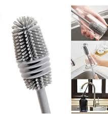 ESCOVA DE SILICONE P/ LIMPAR GARRAFA NICOBEM