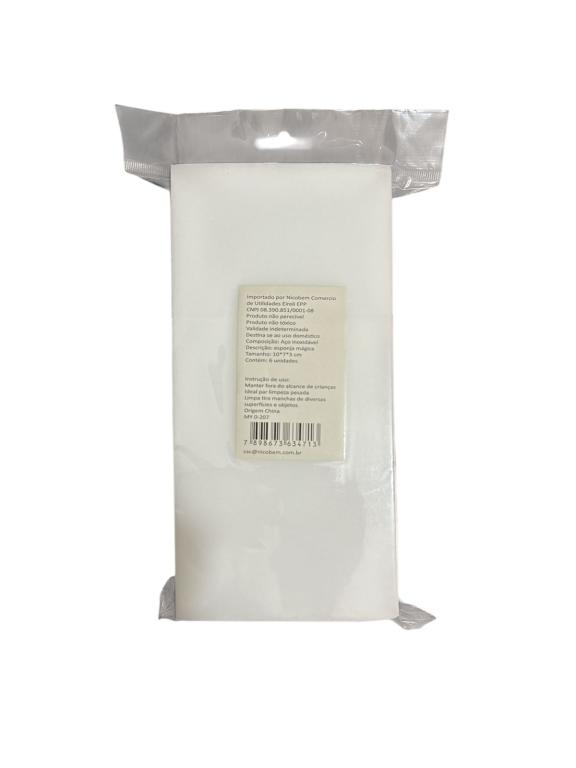 ESPONJA MAGICA NICOBEM C/6 UNIDADES