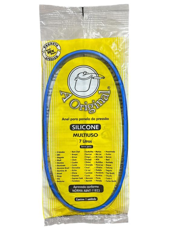 BORRACHA P/ PANELA PRESSÃO SILICONE 7LT A ORIGINAL