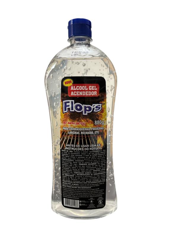 ALCOOL GEL ACENDEDOR 880G (80INPM) FLOPS