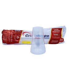 COPO PLASTICO CRISTALCOPO PP 330ML BR PCT C/50UN