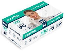 LUVA LATEX MEDIA COM PÓ C/100UN INOVEN