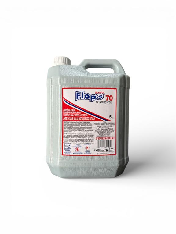 ALCOOL ETÍLICO HIDRATADO 70º 5LT (SEPT 70º INPM) FLOPS