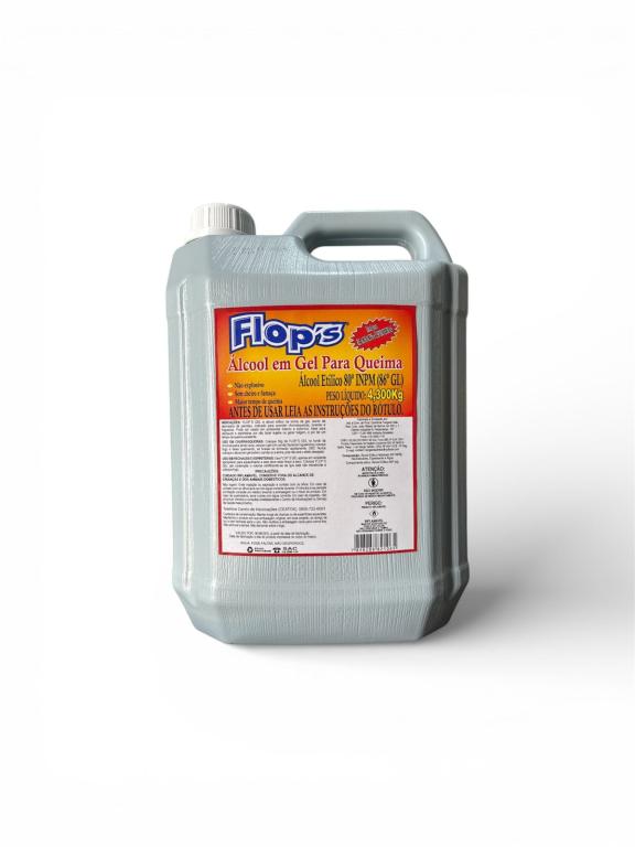 ALCOOL GEL ACENDEDOR 4,3KG (80INPM) FLOPS