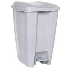 LIXEIRA PLASTICA C/ PEDAL 20LT CINZA JAGUAR