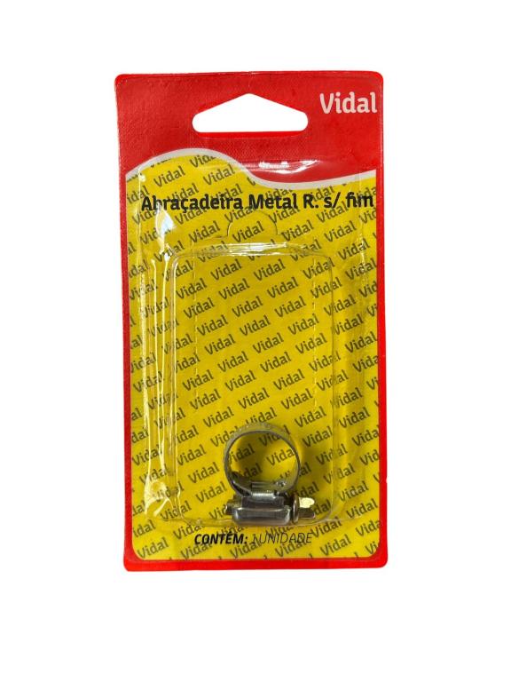 ABRAÇADEIRA DE METAL 1/2" ROSCA S/ FIM VIDAL