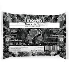 TOUCA NYLON DESCARTÁVEL PRETA PCT C/100UN INOVEN