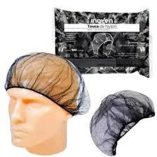 TOUCA NYLON DESCARTÁVEL PRETA PCT C/100UN INOVEN