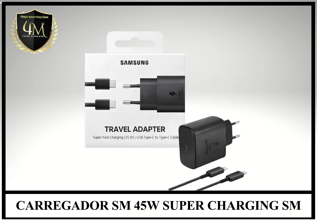 B08- CARREGADOR SM 45W SUPER CHARGING SM