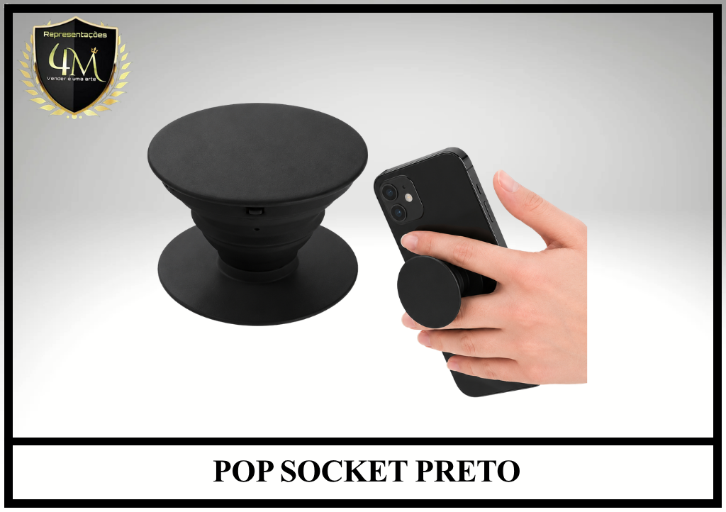O04 POP SOCKET PRETO