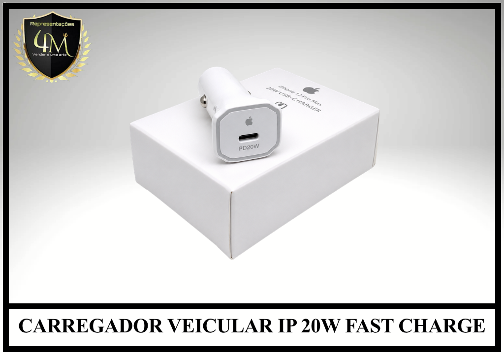 F01 - CARREGADOR VEICULAR IP 20W FAST CHARGE