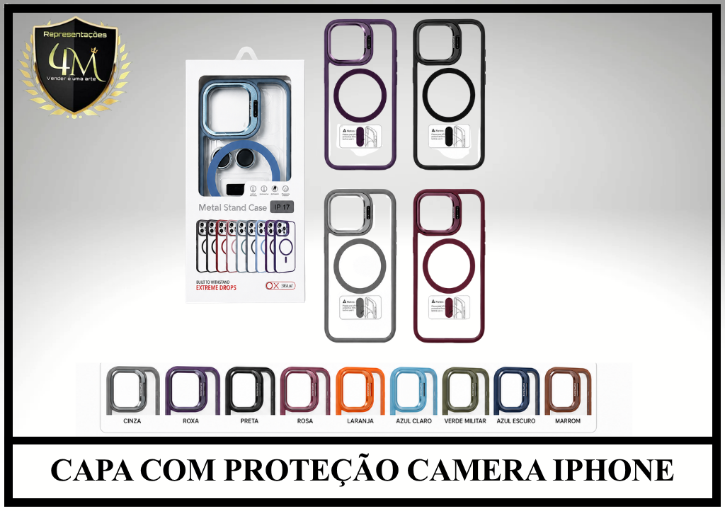 XW05 CAPA COM PROTECAO CAMERA IPHONE 13 PRO