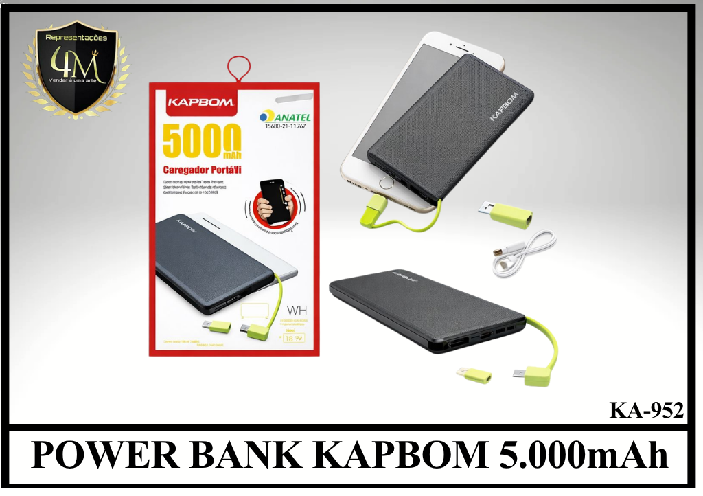 E013 POWER BANK KAPBOM 5.000mAh KA-952